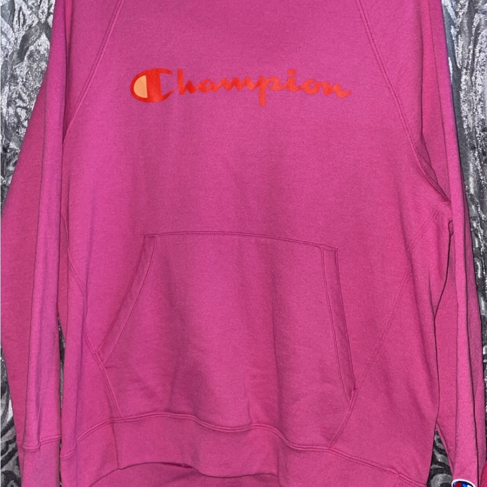 Champion Women's Fuchsia Crew Neck Sweater